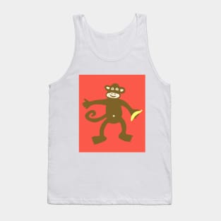 Monkey with Banana Tank Top